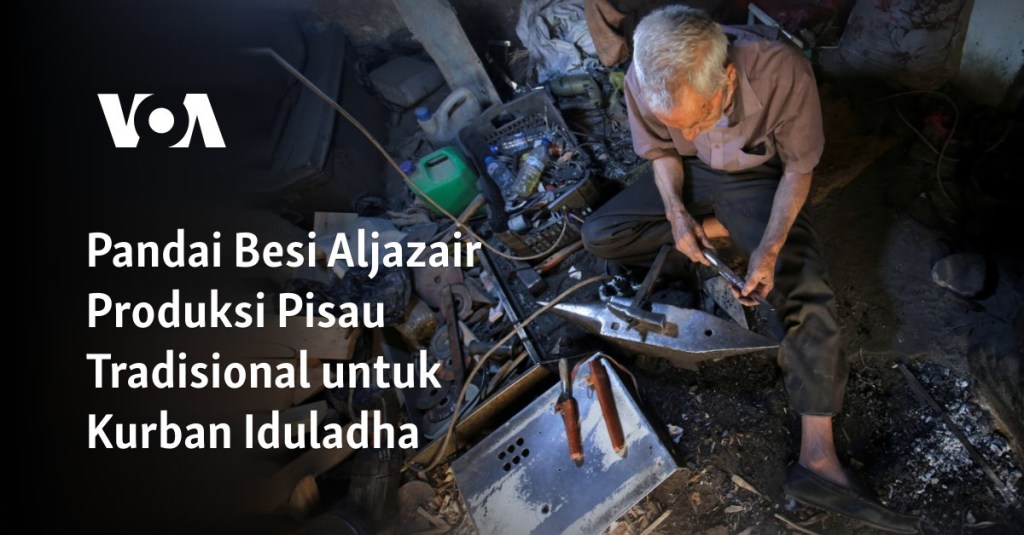 Pandai Besi Aljazair Produksi Pisau Tradisional untuk Kurban&nbsp;Iduladha
