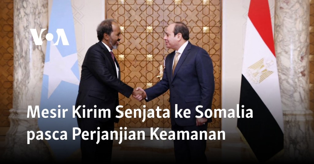 Mesir Kirim Senjata ke Somalia pasca Perjanjian Keamanan
