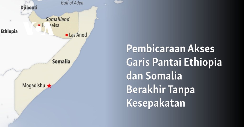 Pembicaraan Akses Garis Pantai Ethiopia dan Somalia Berakhir Tanpa Kesepakatan
