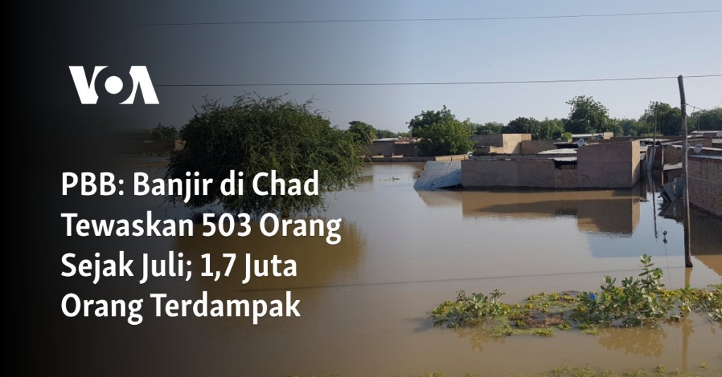 PBB: Banjir di Chad Tewaskan 503 Orang Sejak Juli; 1,7 Juta Orang&nbsp;Terdampak